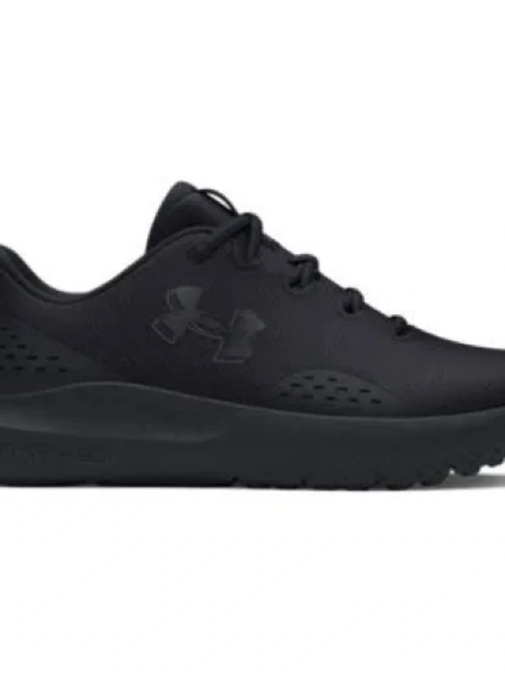 Under Armour Kids All-Black Lightweight Sneaker, Size 11.